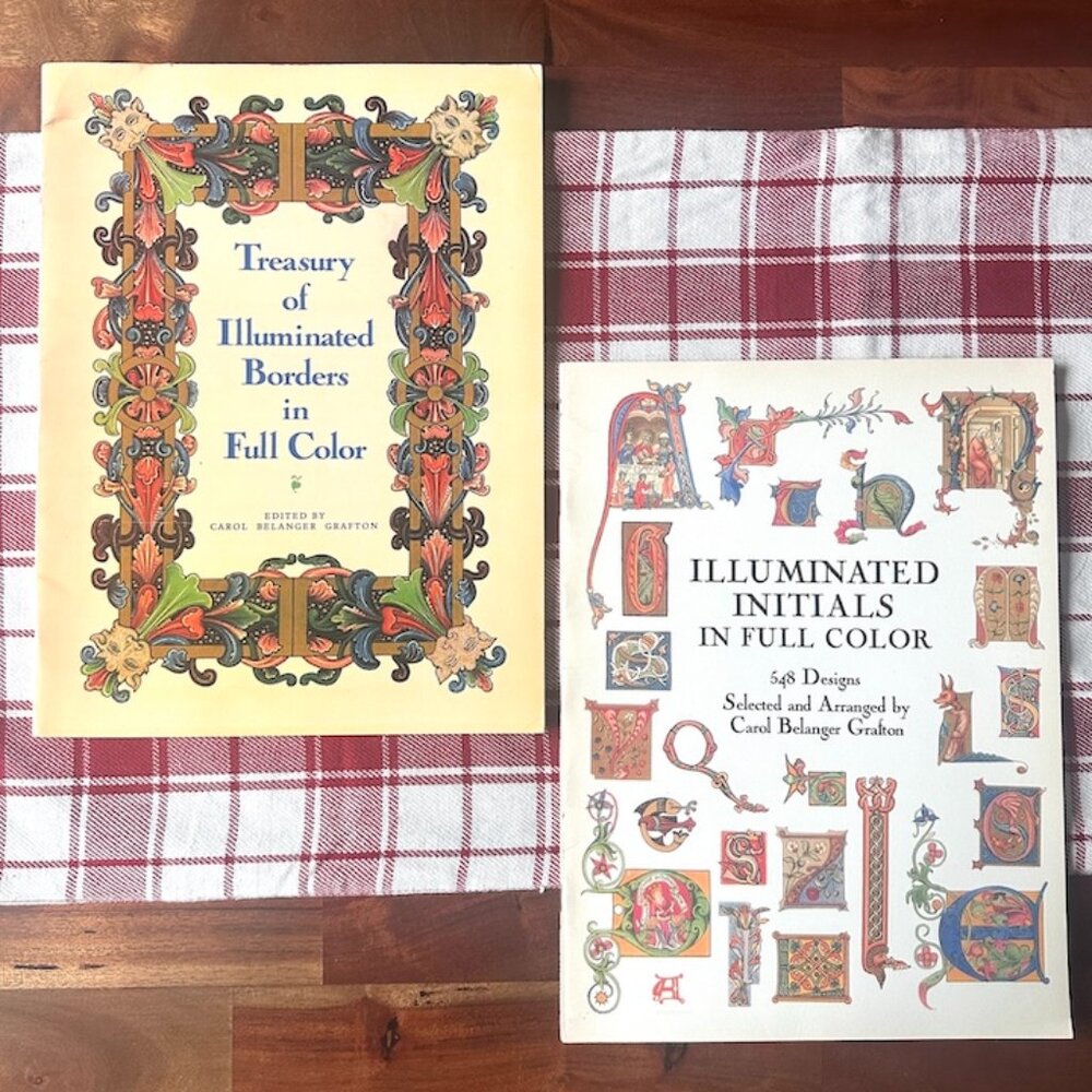 2 Vintage Victorian and Medieval Style
Clip Art Illustration Books Royalty Free